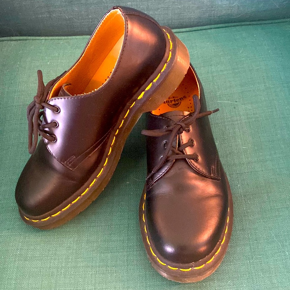 Dr Martens black leather oxfords BNWOB
